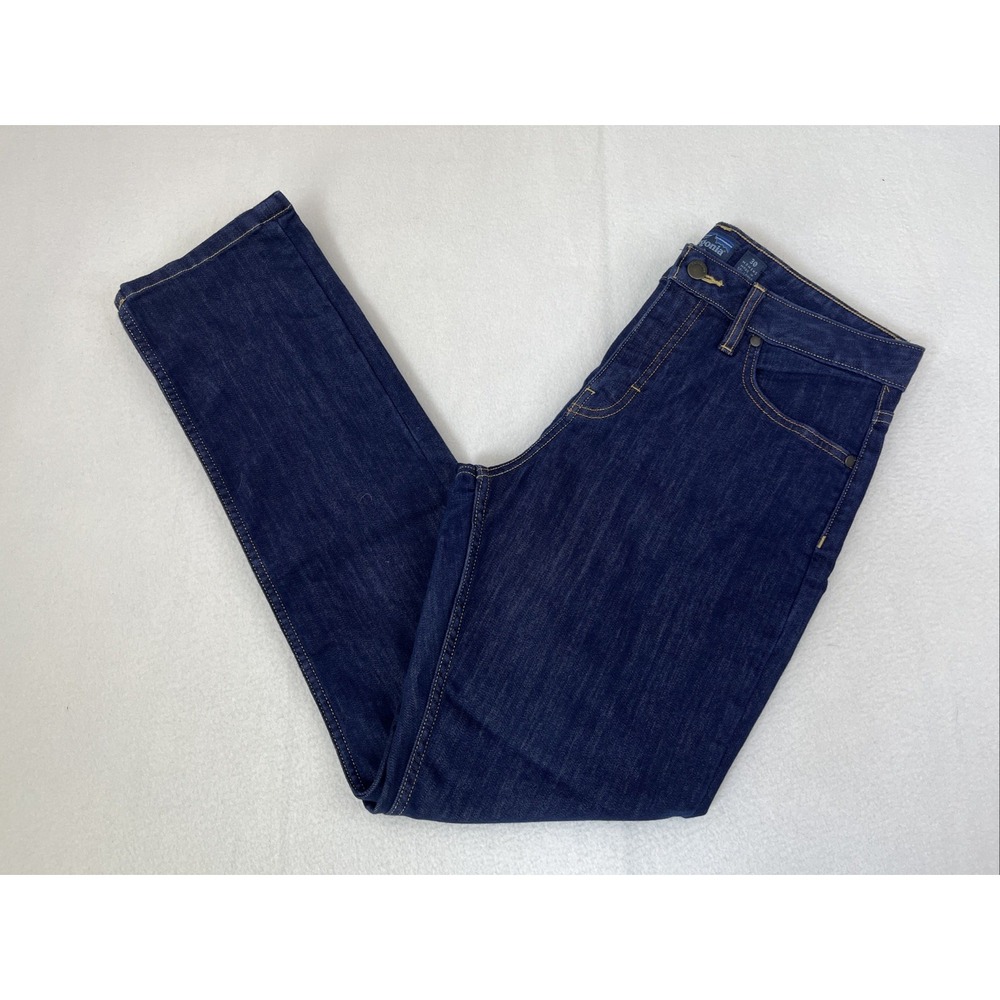 Patagonia Performance Straight Leg Jeans Women's 30 Dark Blue Wash.